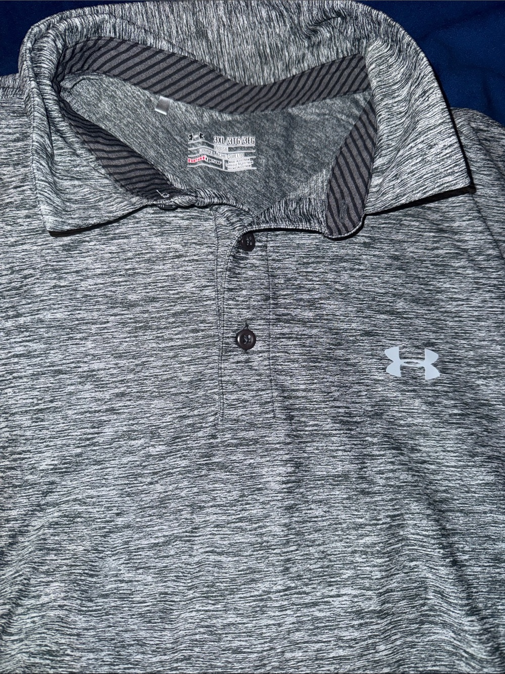 Under Armour Men’s Gray Heather Polo Shirt 3XL